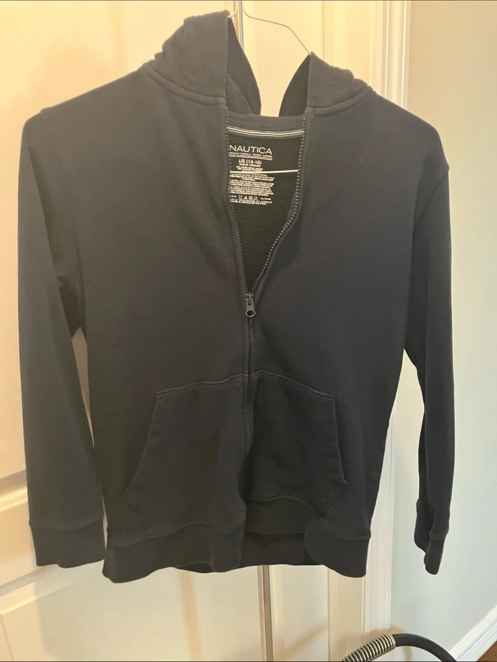 Nautica Kids Dark Navy Full-Zip Hoodie